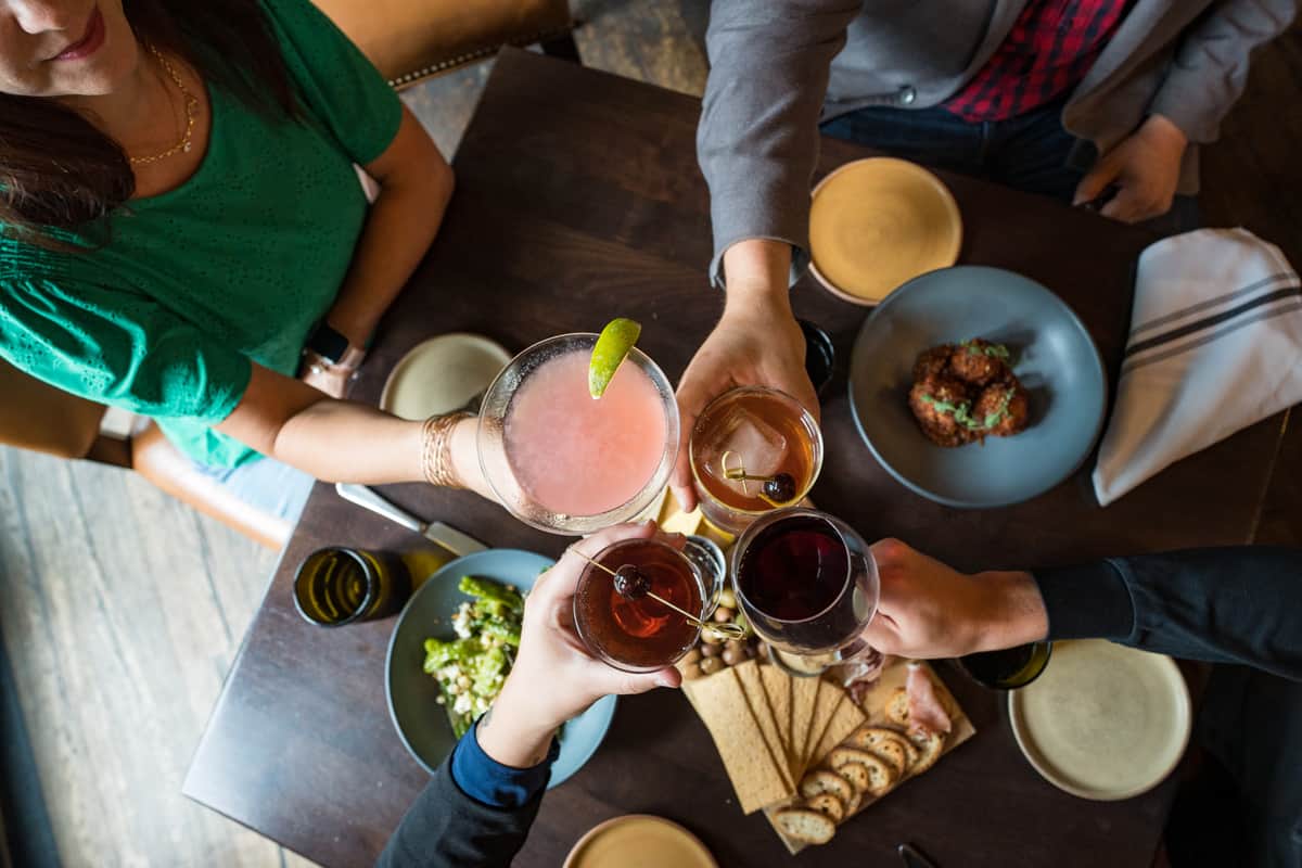 Copper Grouse Arial Cocktails Cheers