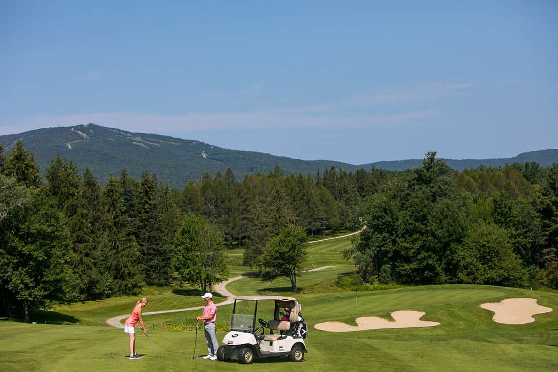 Mount Snow Golf Course Sunny Summer Mountain Views