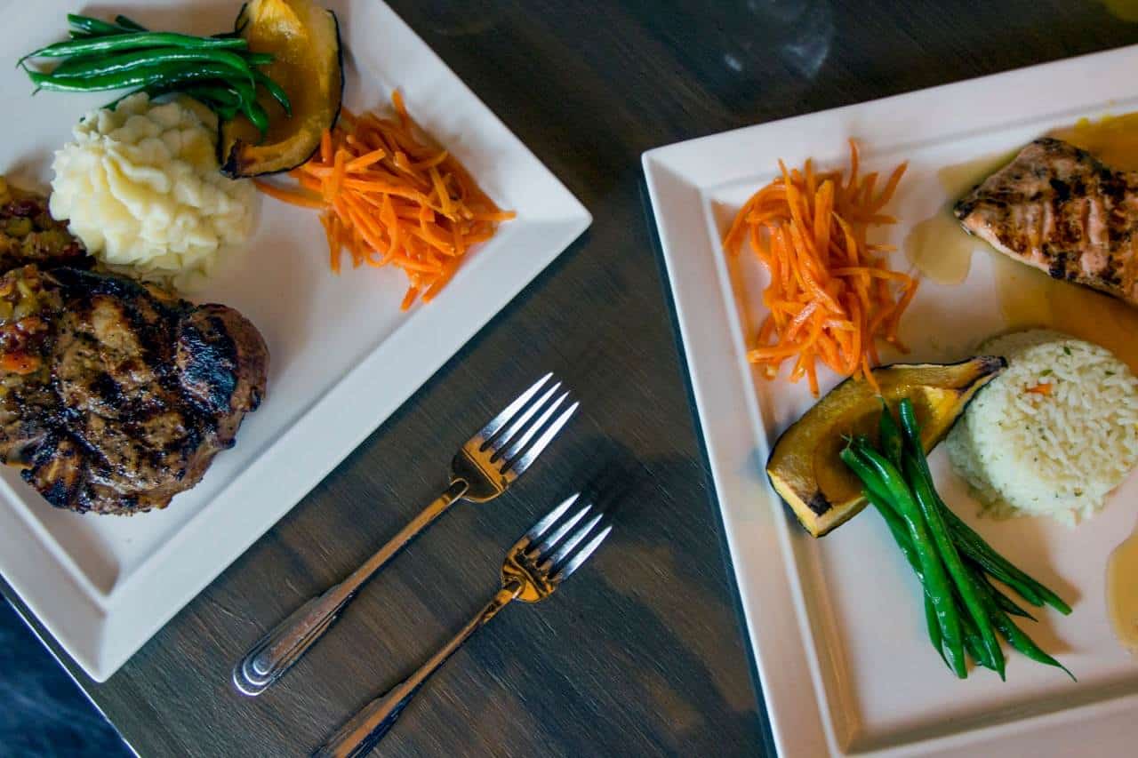 Raven's Den Steakhouse Steak and Fish