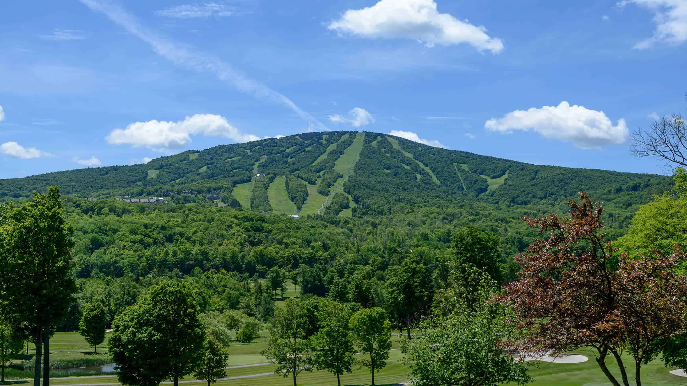 Stratton Summer from Golf Course and Mountain