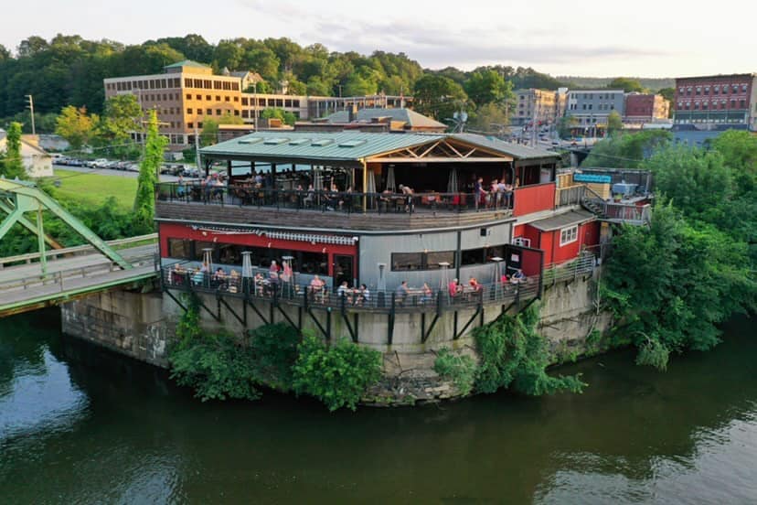 Whetstone Station - Aerial Waterside Property View