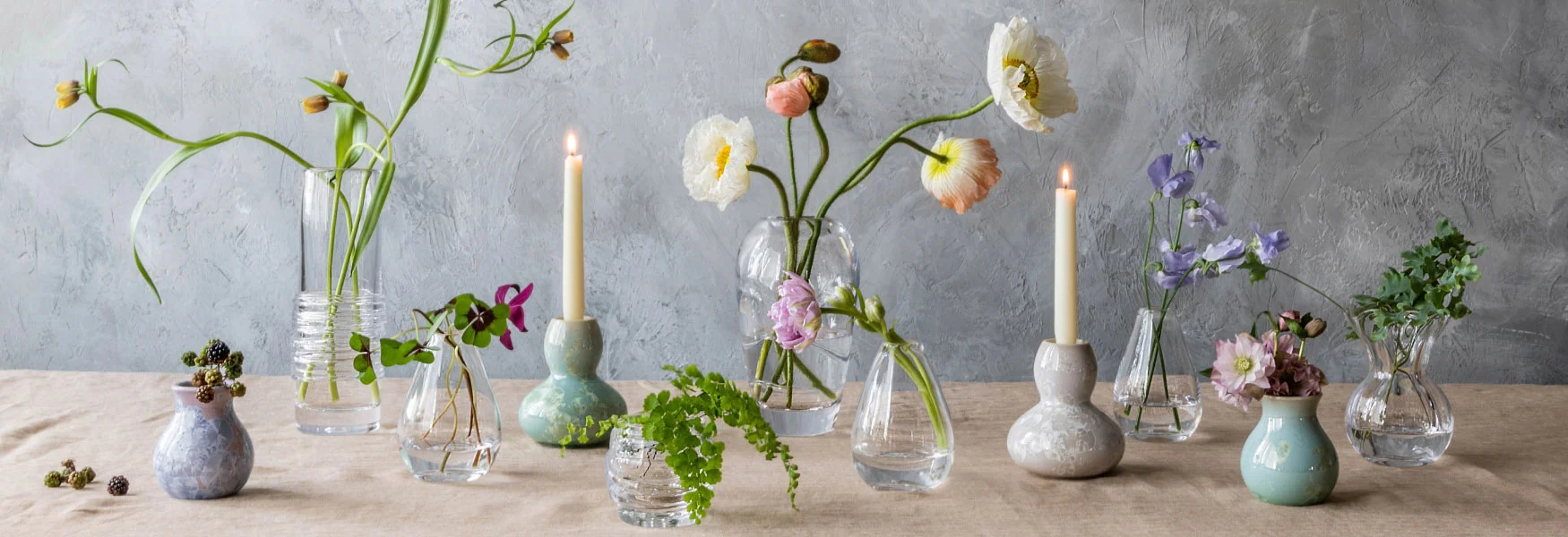 Simon Pearce - Floral Tablescape